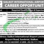 Sialkot International Airport Jobs